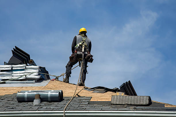Professional Flat Roof Repair technician working in Goodman, MS